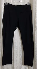 90 Degree by Reflex Athletic Leggings Sz S Activewear Training Sheer Leg Inserts