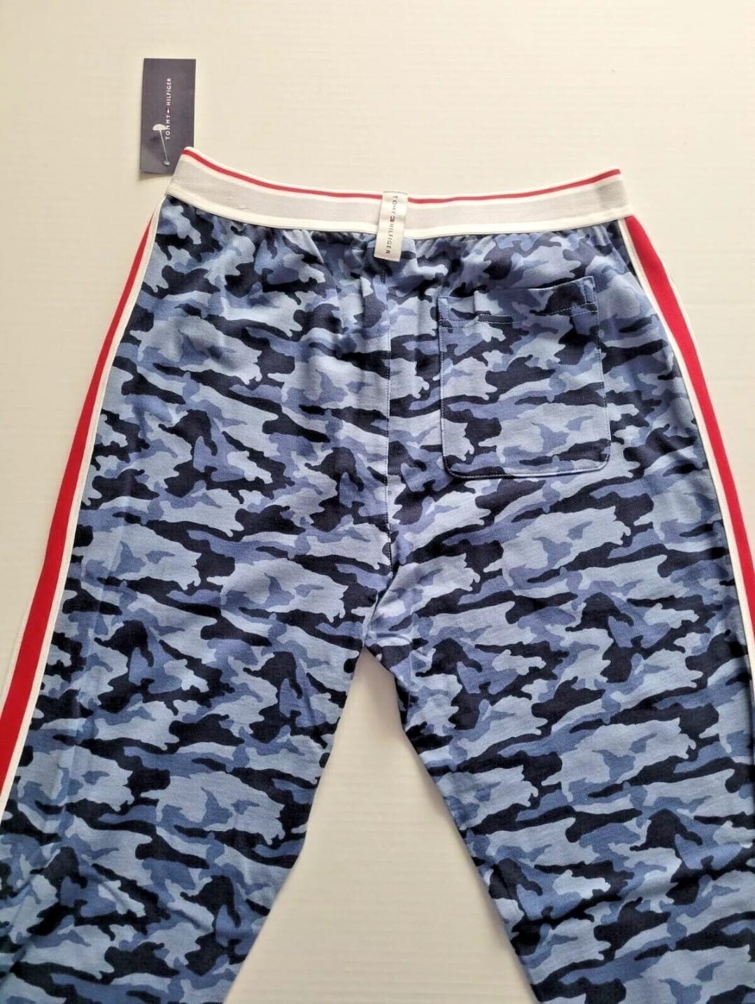 Tommy Hilfiger Men's Blue Camo Cotton Jogger Sleepwear 2XL-XL-L-M image 5