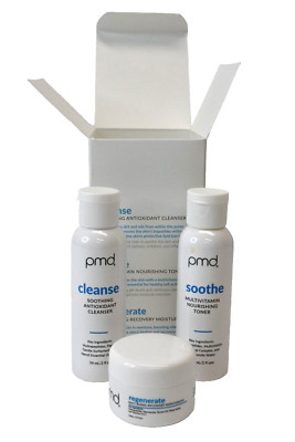 PMD Daily Cell Regeneration System 3pc Kit Cleanser Toner Moisturizer 2 oz