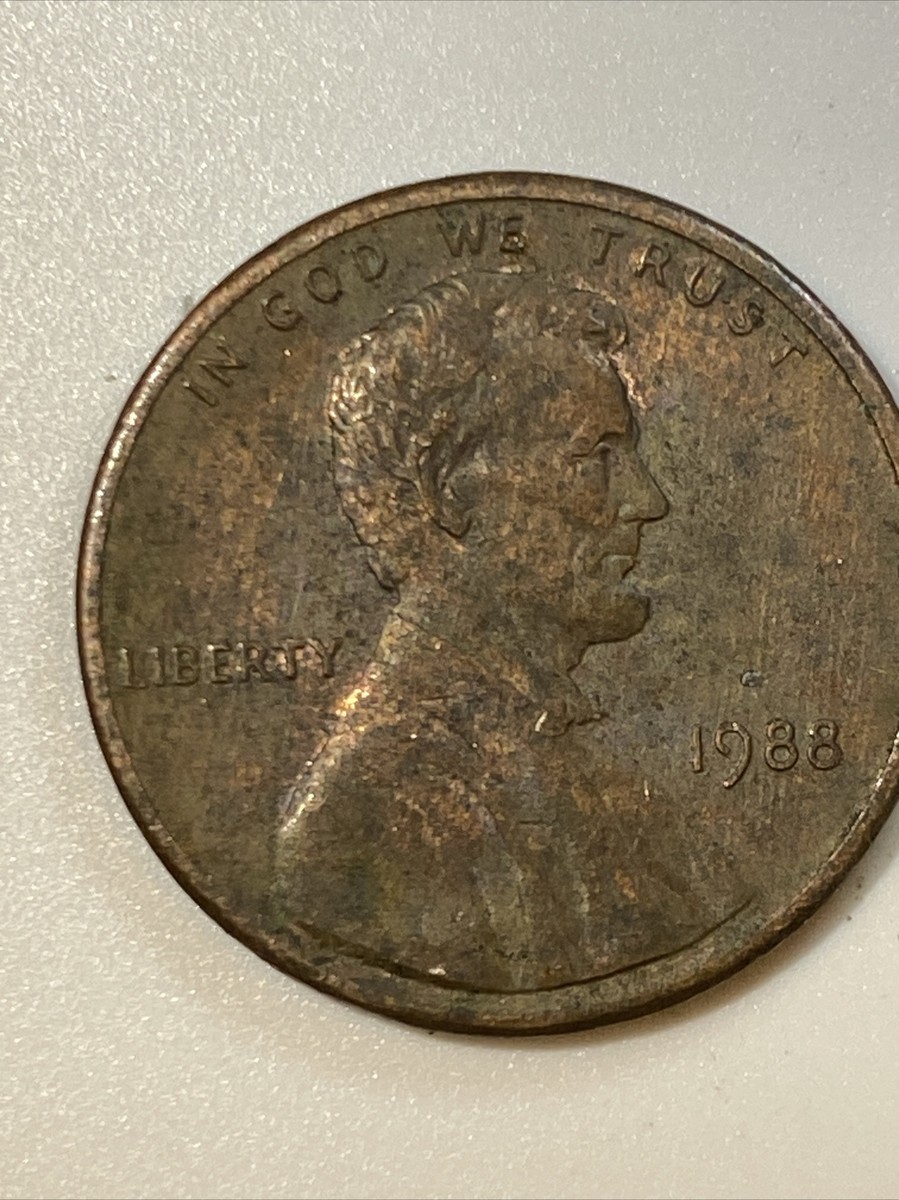 1988 Wide Am Lincoln Penny 1 Cent Coin No Mint Mark | eBay