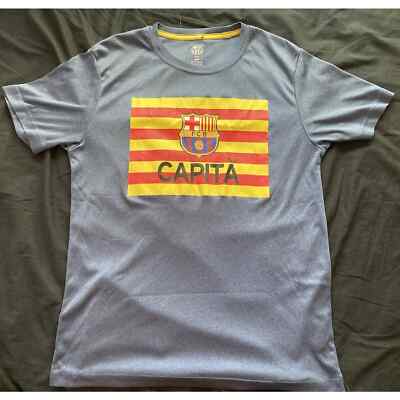 Rare FC Barcelona FCB Cotton T-Shirt Mens Adult Size Medium | eBay