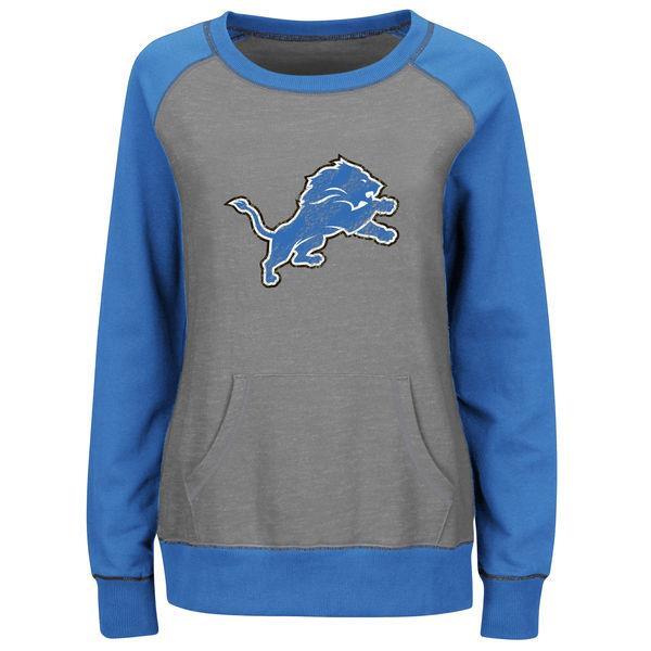 Detroit Lions sweatshirt Majestic women OT Queen crew neck no hoodie NWT | eBay
