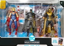 DC Multiverse Batman, Supergirl & Dr.Fate (Injustice 2) 3pk Gold Label Exclusive