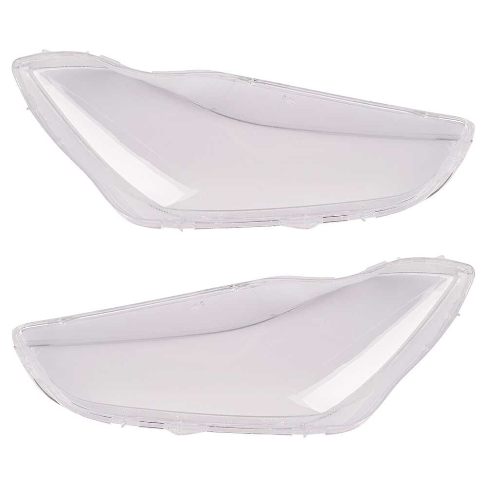 Pair Left & Right Headlight lens Cover for Maserati Ghibli 4-Door 2014-2022
