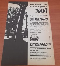 Pubblicità d'epoca Simca 1000