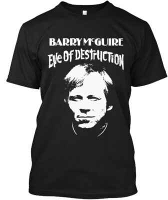 New! Popular Barry McGuire Eve Of Destruction American Music Logo T-Shirt S-4XL