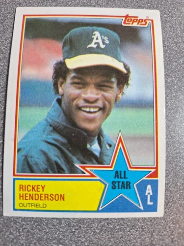 1983 Topps - All Star #391 Rickey Henderson b475