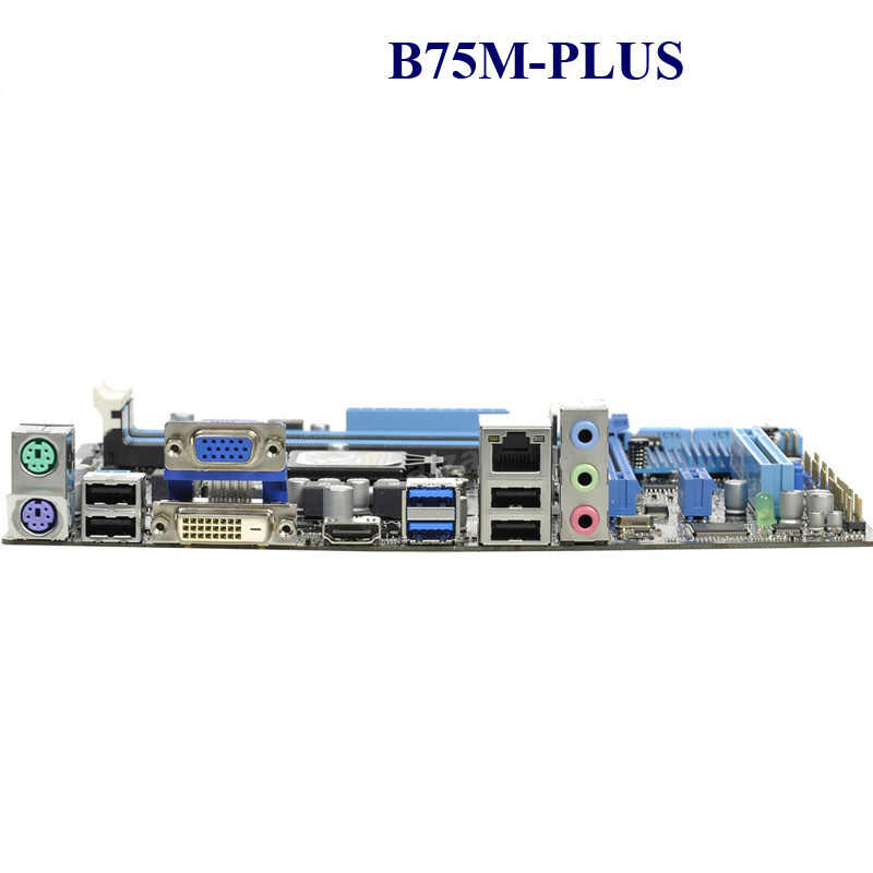 For Asus B75M-PLUS LGA1155 Desktop Motherboard SATA3.0 IntelB75