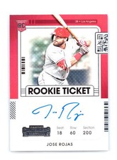 2021 Contenders Rookie Ticket Auto Baseball #194 Jose Rojas Los Angeles Angels