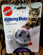Spot Jittery Pets Gray Cat Toy ea.