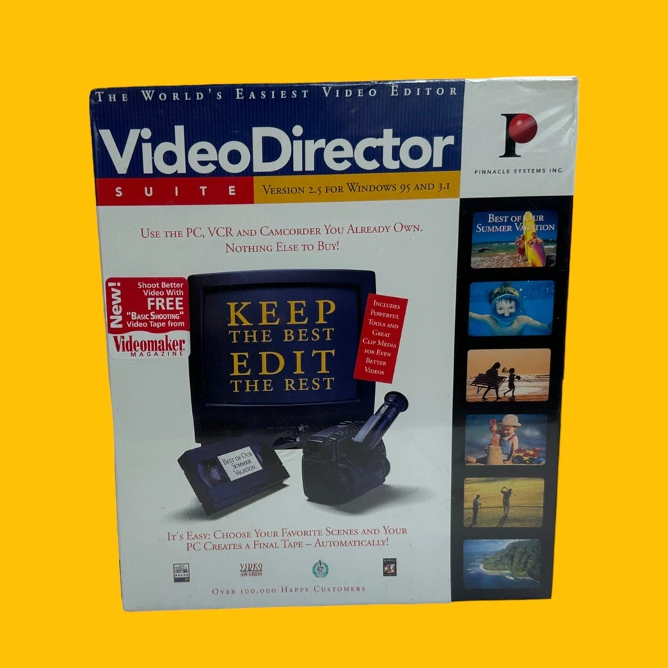 Pinnacle Systems VideoDirector Suite Version 2.5 Windows Video Editor New Sealed - Image 2 of 4