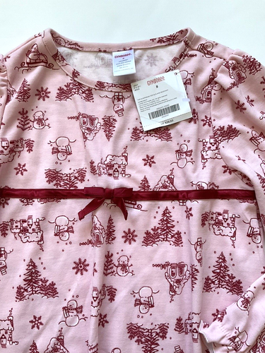 NWT Gymboree 2007 GINGERBREAD Holiday Pink Toille Christmas Nightgown 8 - Picture 2 of 2