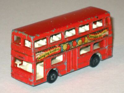 Vintage 1972 MATCHBOX Superfast #17 LONDONER Swinging London Carnaby Street BUS!