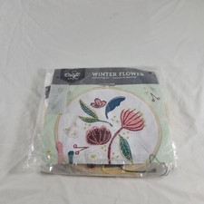 Winter Flower Hand Embroidery Kit by Craft Crush