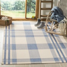 Safavieh Indoor / Outdoor Beige / Blue Area Rugs - CY6201-233