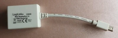 LogiLink CV0038 Mini DisplayPort auf VGA Adapter Kabel für MacBook / iMac / Mac - Bild 1 von 4