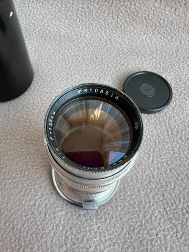 Jupiter-11 f4/135mm RED P USSR Telephoto Lens to 135mm Camera Kiev Contax - Picture 5 of 22