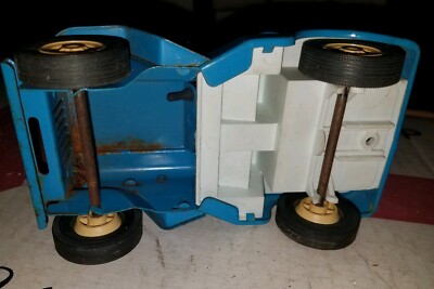 Jeep Tonka Vintage Années 60 – Bleu Acier Pressé – États-Unis – Bon état