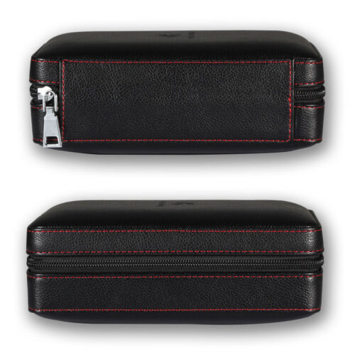 Travel Leather Cigar Humidor Case Box Cutter Jet Torch Lighter Set Box Portable - Picture 8 of 14