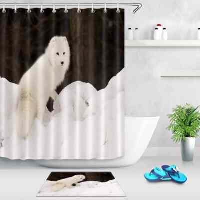 Adorable Dog Waterproof Bathroom Polyester Shower Curtain Liner
