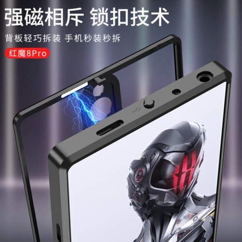 ZTE nubia Red Magic 8/8S Pro + custodia paraurti posteriore in metallo magnetico ibrido - Foto 3 di 27