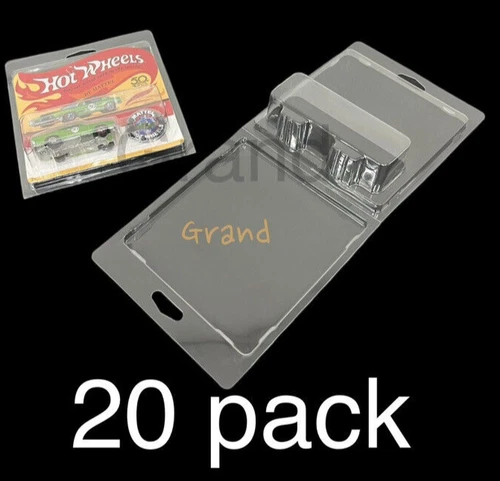20 Protector Cover Display Cases For Hot Wheels Vintage Redline & Aniversary Ed