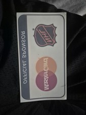 NHL Hockey MASTERCARD OFFICIAL SPONSOR Promotional Window Cling Sticker FREE SHP