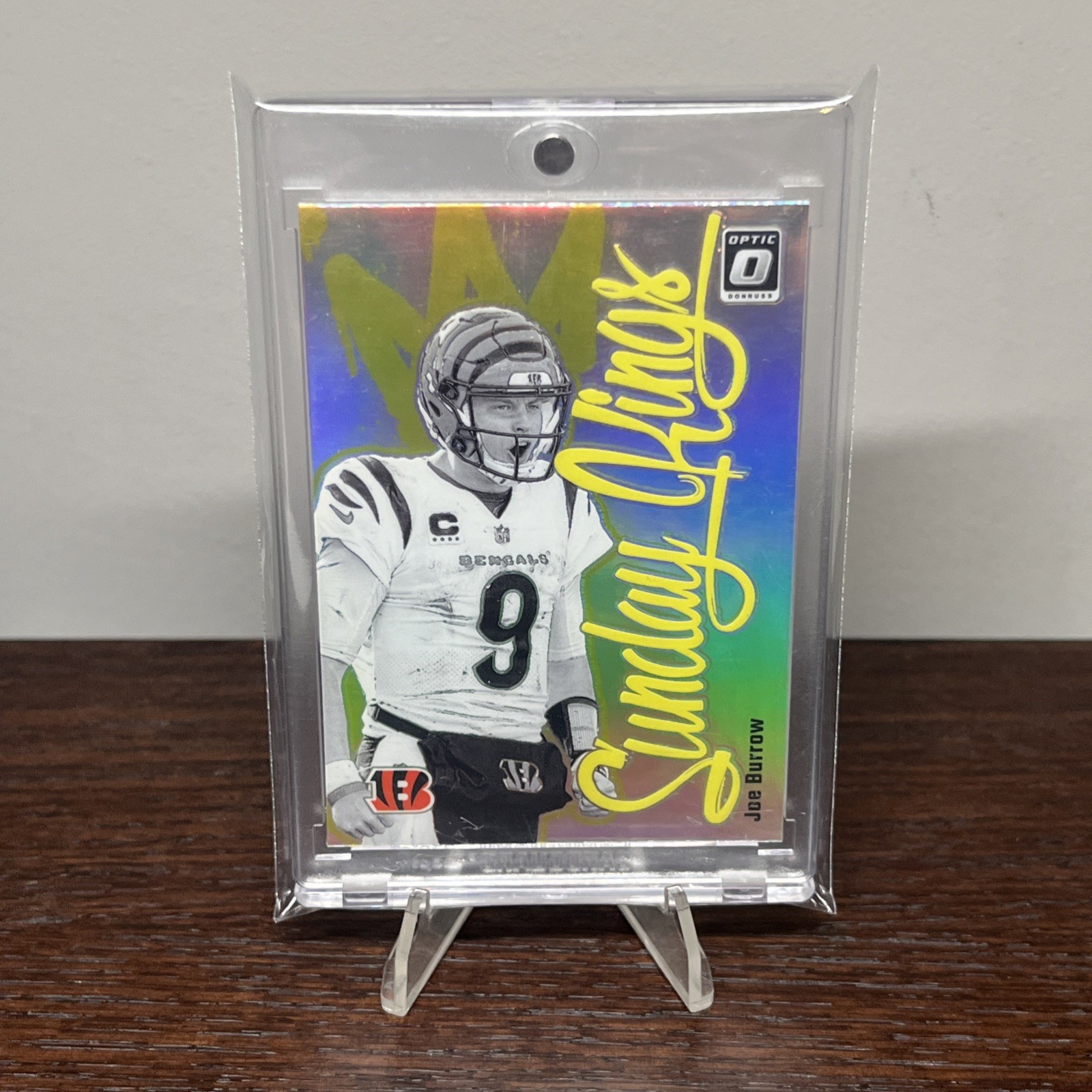 2024 Donruss Optic Joe Burrow Sunday Kings Case Hit Cincinnati Bengals