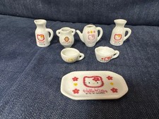 Hello Kitty Miniature Ceramic Tableware Set Sanrio Japan