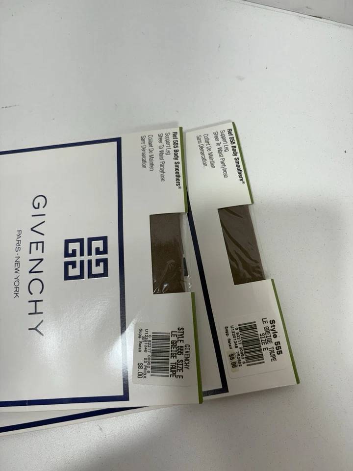 纪梵希 Hosiery 555 批量 2 件身体平滑器 灰色灰褐色 尺寸 E 腿支撑 90 年代 — 第 4/4 张图片