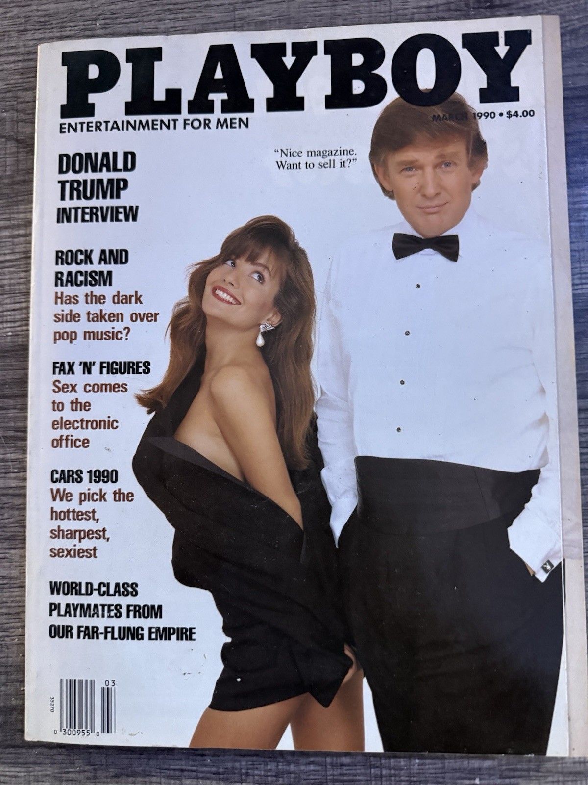 Play Boy Magazine March 1990 Vintage Donald Trump
