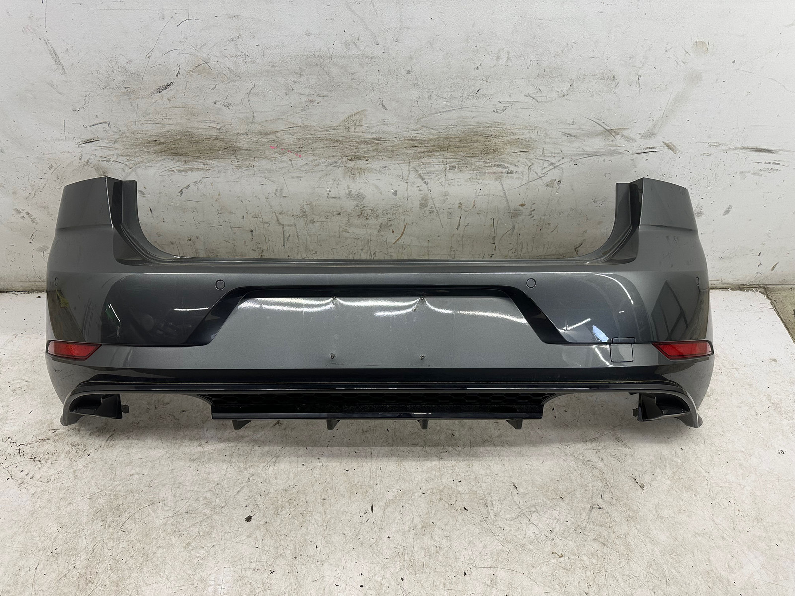18-19 VW MK7.5 Golf R Rear Bumper Cover PDC Grey OEM Can Ship