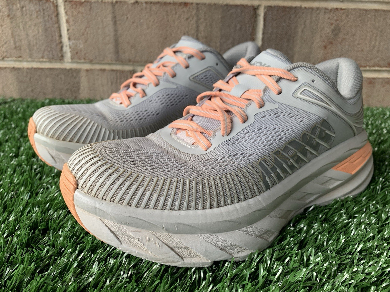 Size 7.5 - Hoka One One Bondi 7 Harbor Mist Women’s Running Shoes Sneakers Gray thumbnail 5