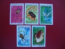 Stamps Tchad Insects