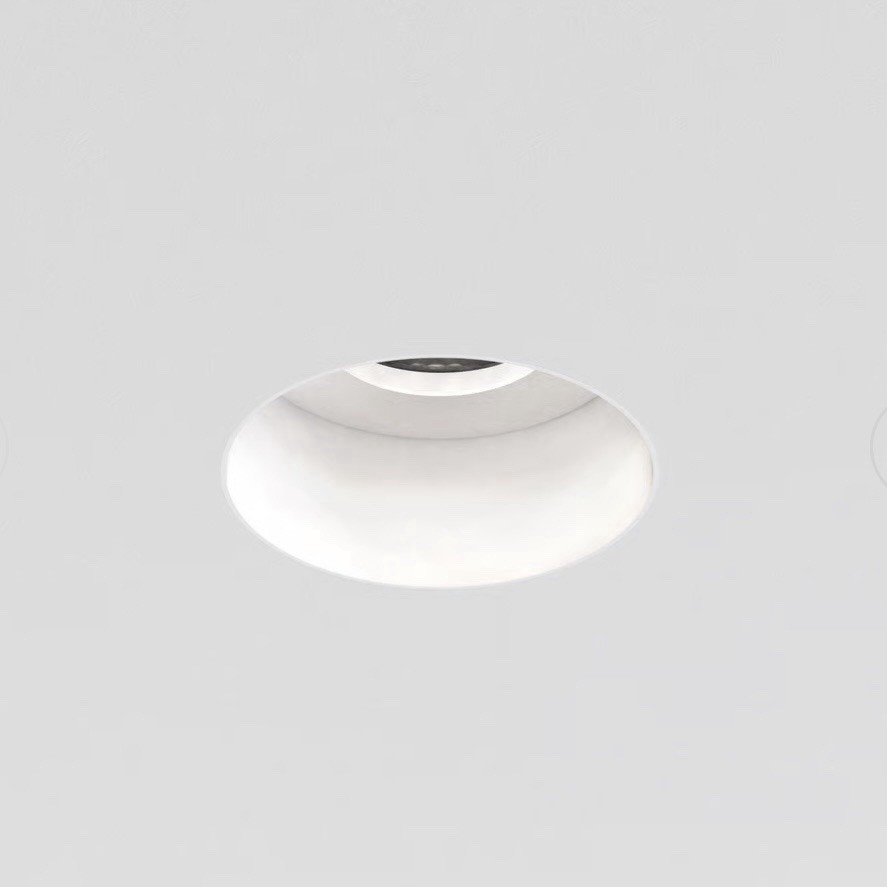Astro Trimless Round Fixed Downlight Matt White