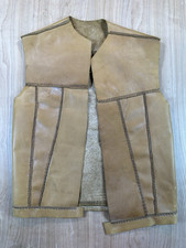 vintage 1970's LEATHER VEST handmade rough BIKER rocker STONER hippy BOHO