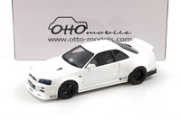 1:18 Otto Mobile OT1135 Nissan Skyline GT-R R34 By Krc 2019 Pearl White QX1