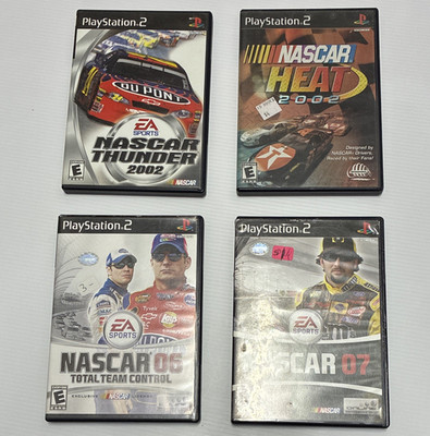 Sony PlayStation 2 PS2 NASCAR Racing Game Lot (4) w/ Cases Thunder/Heat/06/07