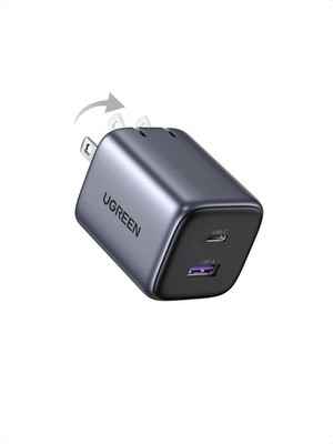 UGREEN 35W USB C Charger for iPhone 17 Fast Charging, Nexode 2-Ports Black 