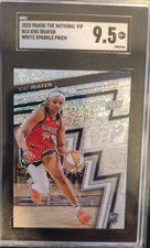 2025 PANINI NATIONAL VIPE #RC4 KIKI IRIAFEN SSP WHITE SPARKLE PRIZM SGC 9.5