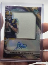2024 Garret Nussmeier Jumbo Patch Rookie Card Rc Auto