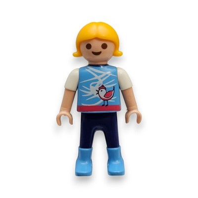 Playmobil Figur Kind Mädchen Spaziergängerin Gummistiefel Vogelmotiv Freizeit