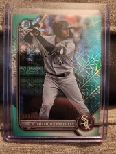 2022 Bowman Chrome Yoequi Cespedes Aqua Mojo Refractor RC SP /225