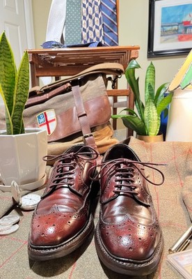 Vintage Hanover Brown Cordovan Leather Shoes Size 9.5 Vintage Hanover Leather Oxford Shoes - Men main image 4