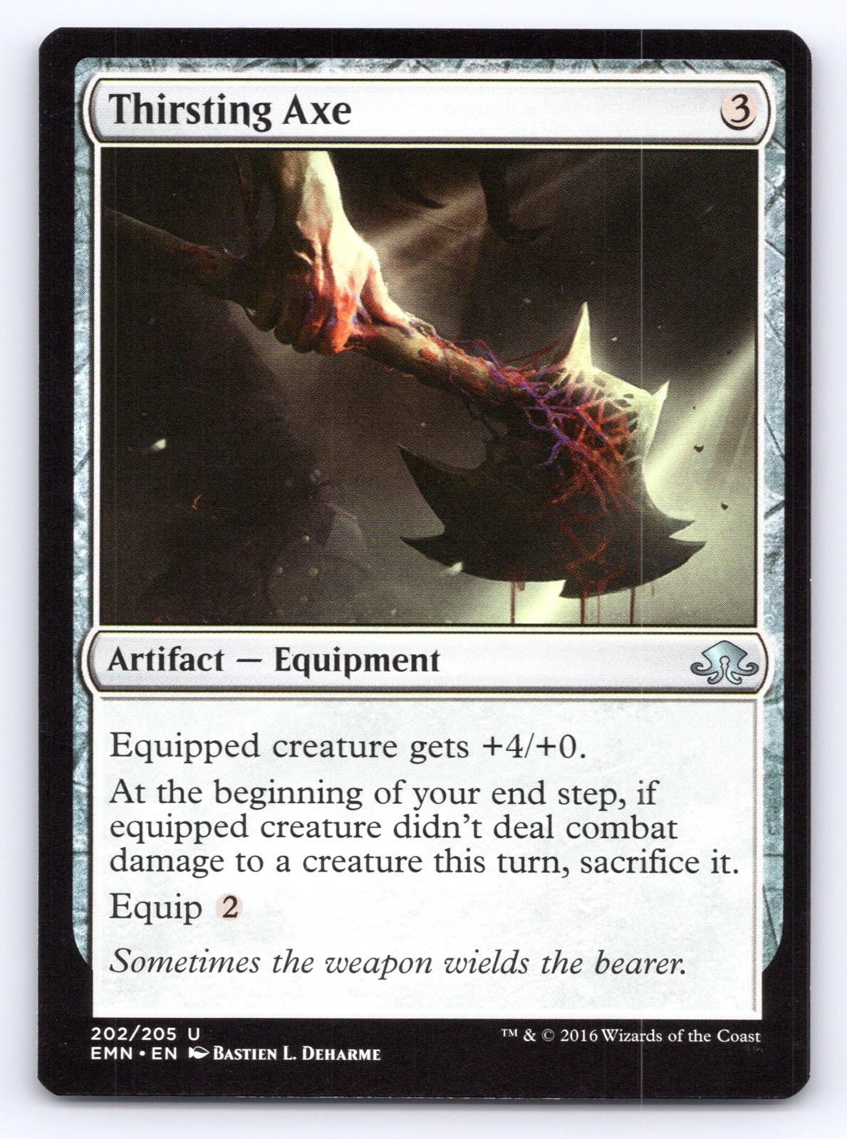 Thirsting Axe 202 Uncommon Eldritch Moon Magic: The Gathering Lightly Played