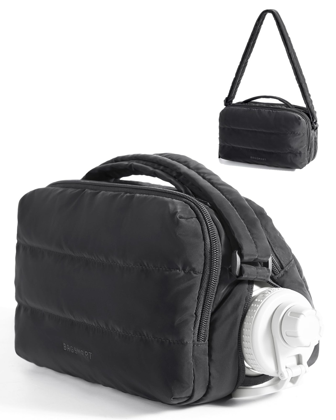 Mart Puffy Water Bottle Crossbody Bags For Women, Small Cros
