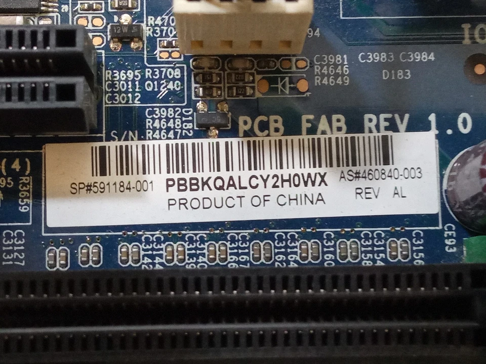 HP Z600 Socket LGA1366 DDR3 SDRAM Motherboard 460840-003 591184-001 - Image 4 of 4