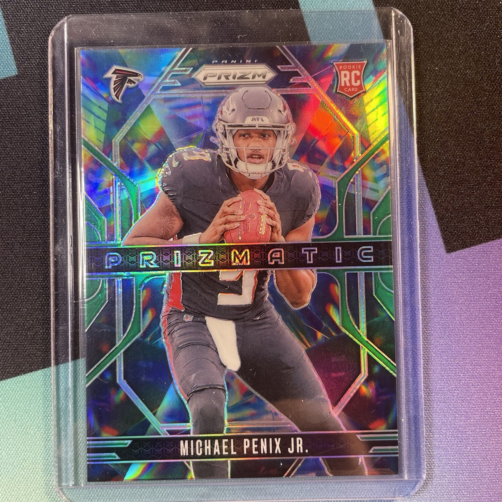 2024 Panini Prizm - Prizmatic Michael Penix Jr. #10 Green Ice Prizm (RC)
