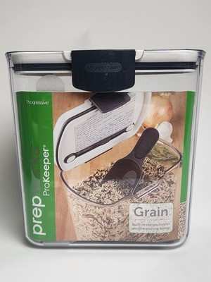 Progressive Prepworks ProKeeper Grain Container 10 Cup Airtight Storage w/ Scoop