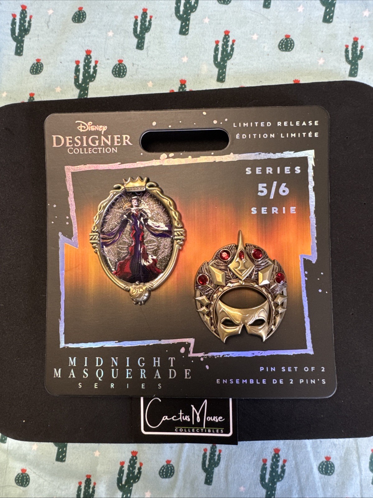 Disney Store Evil Queen Designer Collection Pins Midnight Masquerade 5/6 NEW